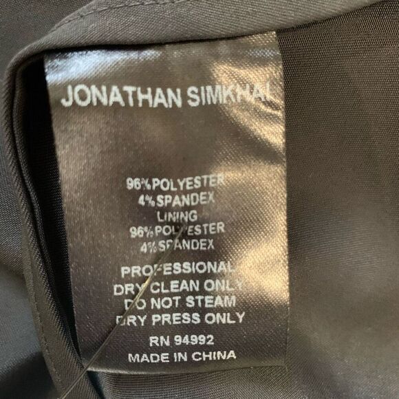 Jonathan Simkhai Black Tiered Cutout Spaghetti Strap Bow Tie Midi Dress Medium - Picture 6 of 10